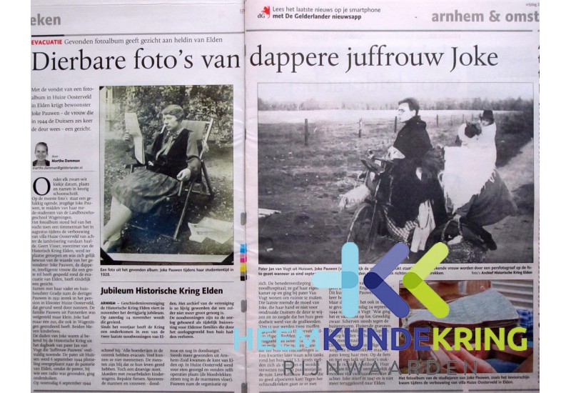 krantenartikel joke pauwen
